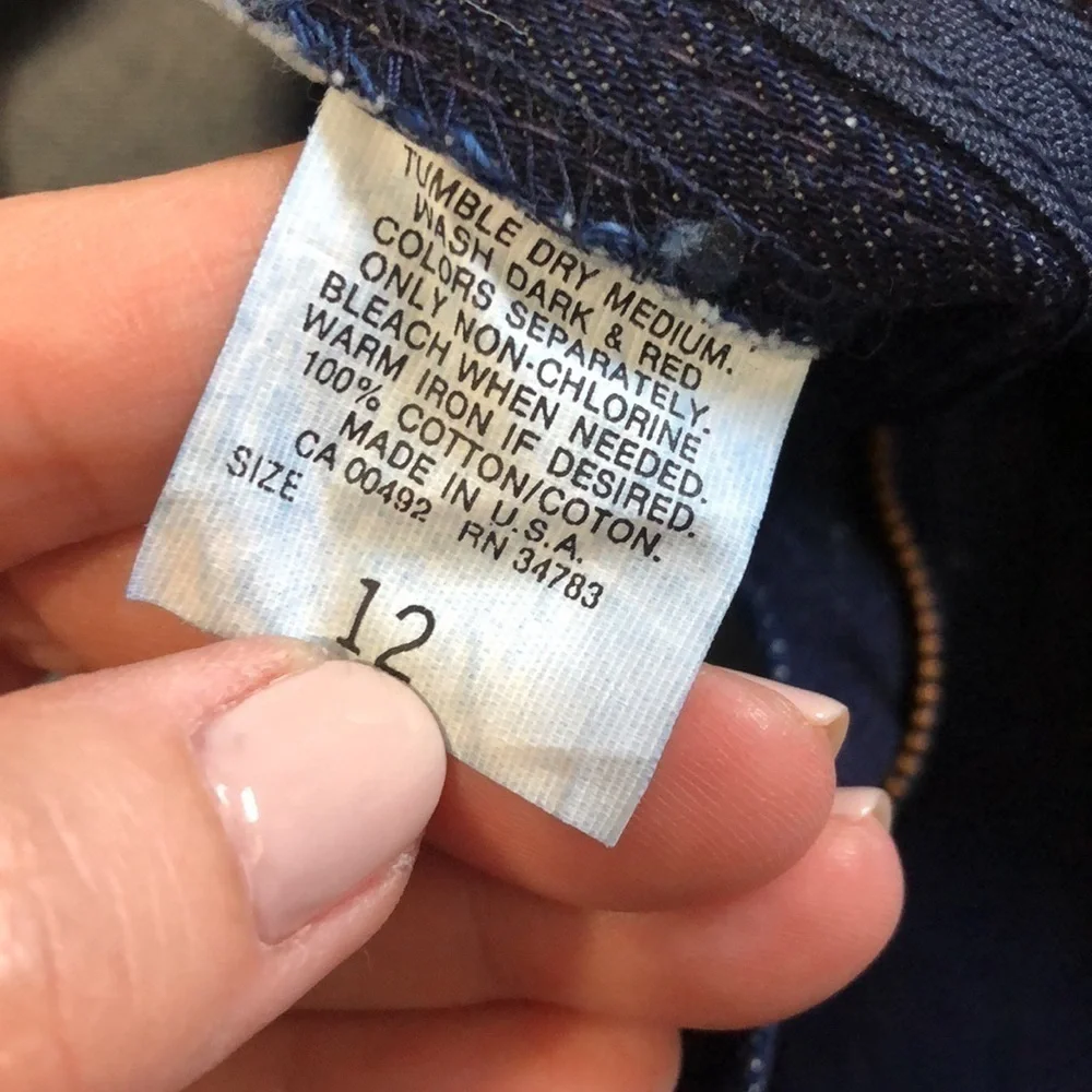 Vintage Lee hi- waisted jeans size 12 made in USA - Picture 8 of 11